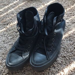 Black Chuck Taylor Hightops